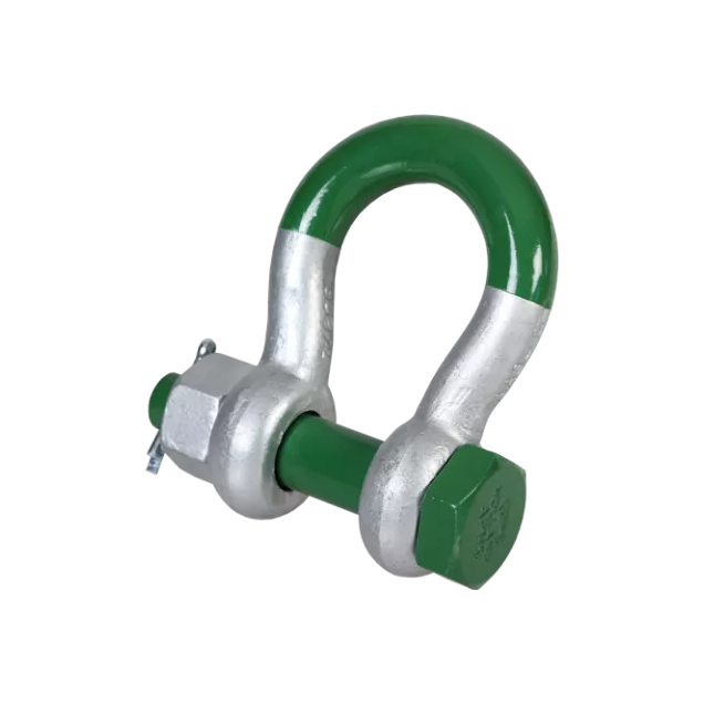 Green Pin G-5263 Schäkel geschweift mit Mutter und Splint, leichtgewicht